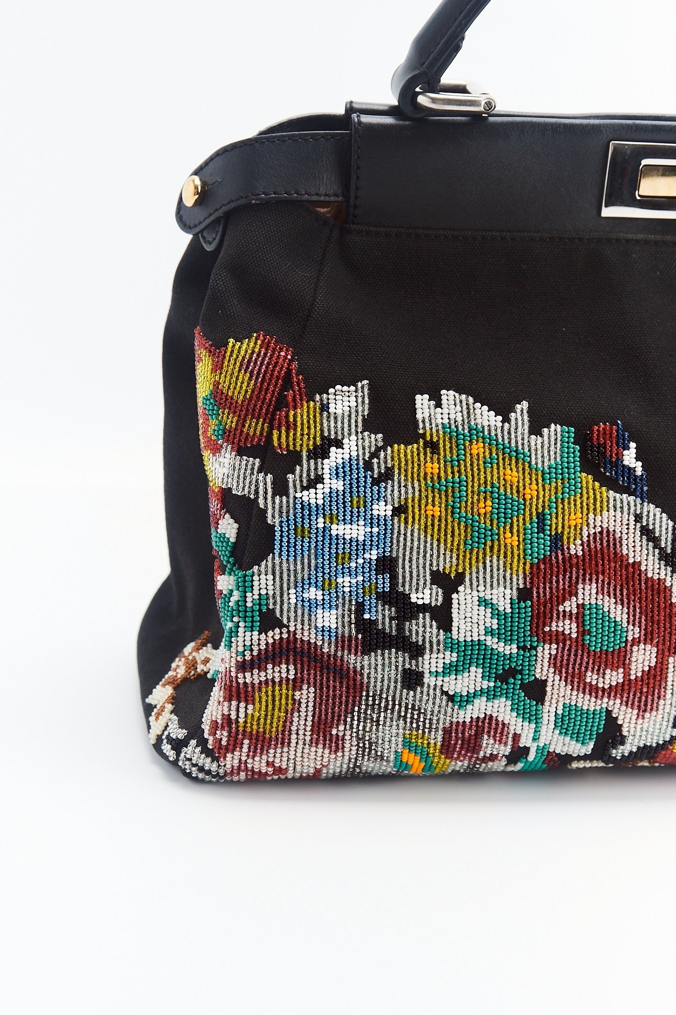 Fendi peekaboo beaded floral