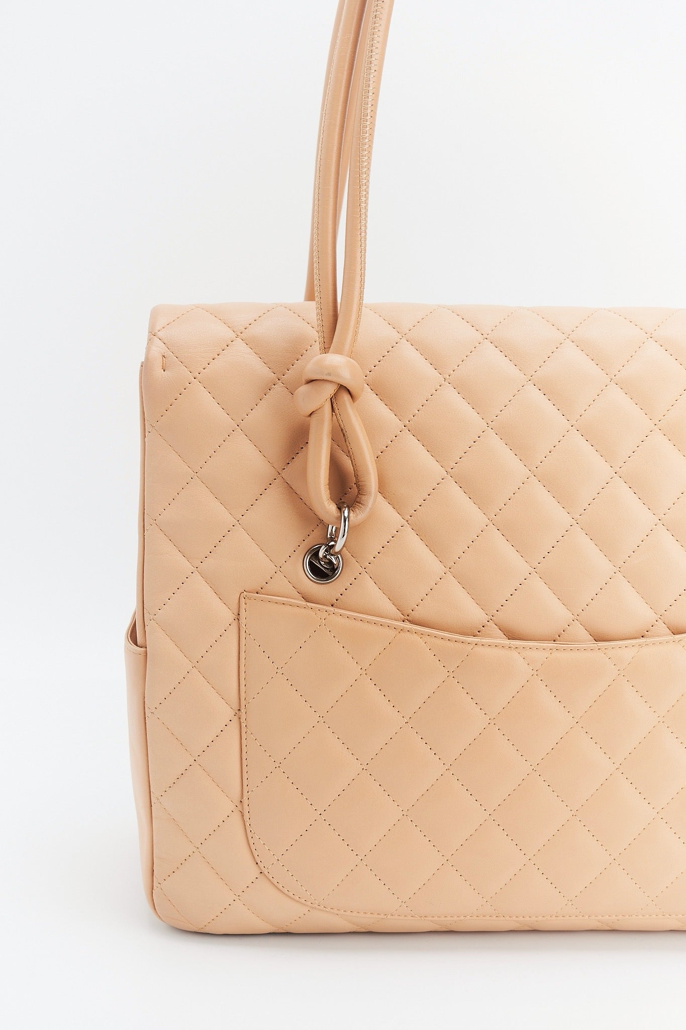Chanel flab maxi clafskin leather