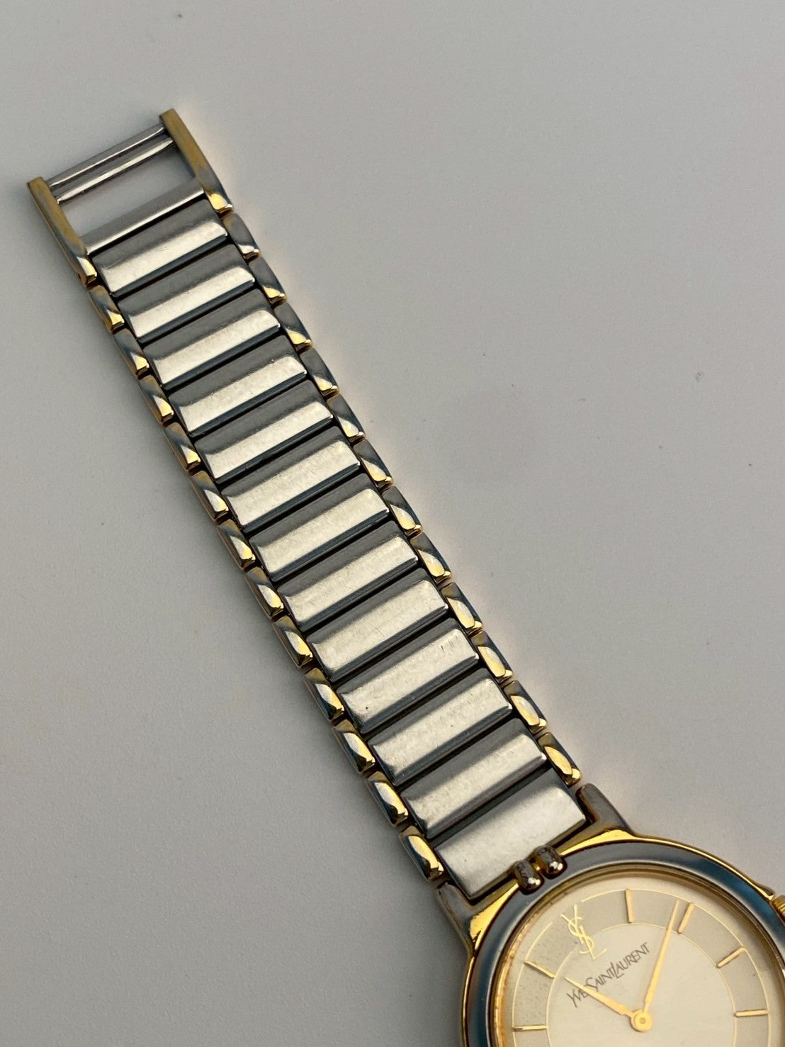 Ysl cream dial twotone c.1306