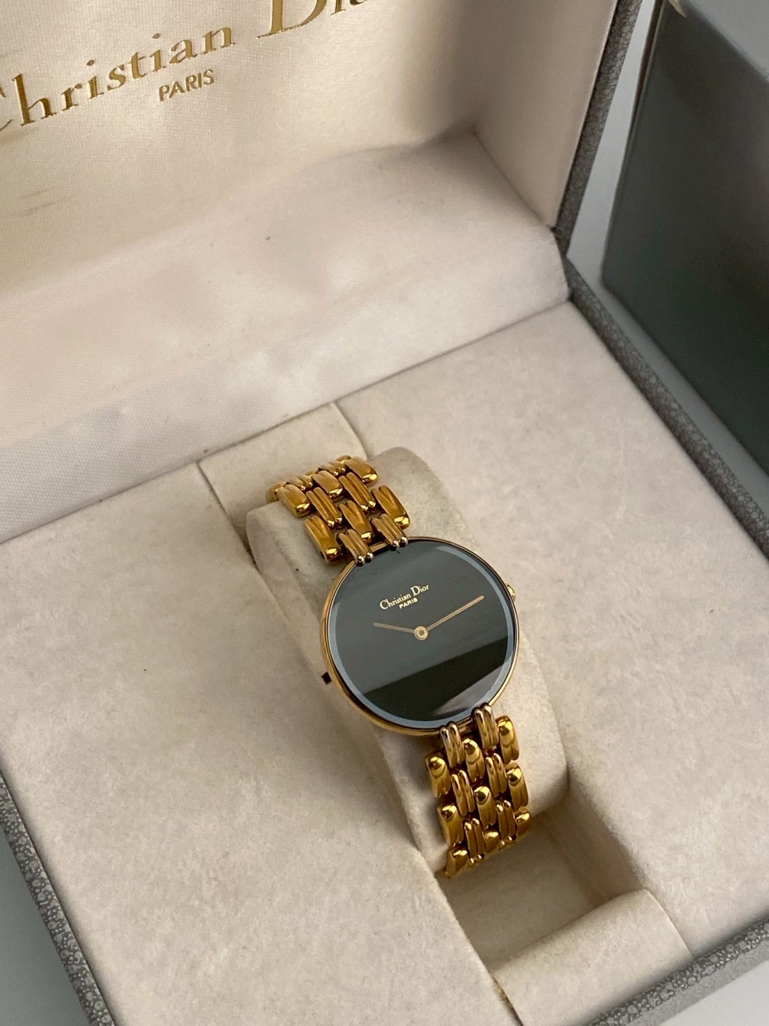 Dior 46-154-4 black dial gold
