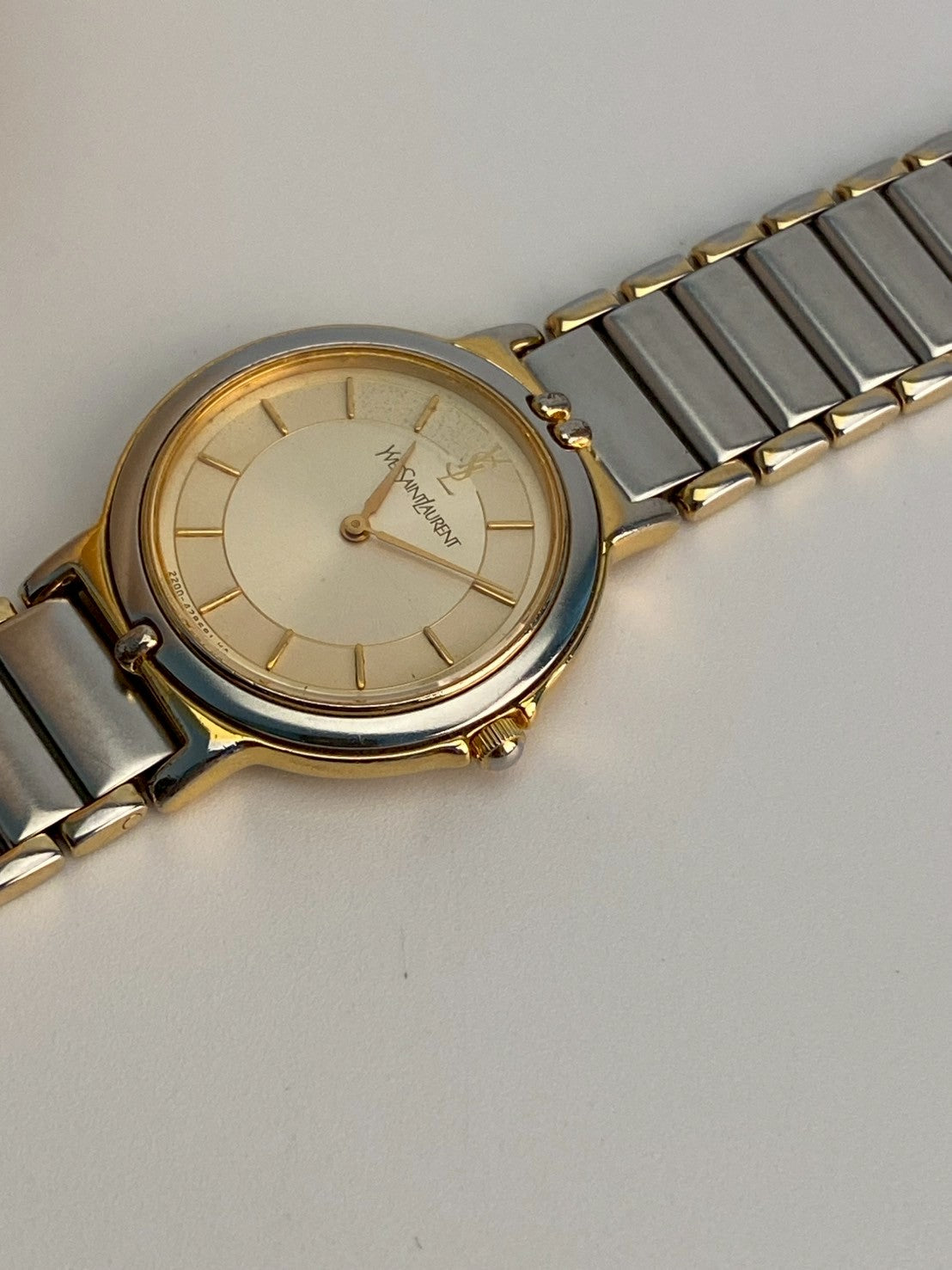 Ysl cream dial twotone c.1306