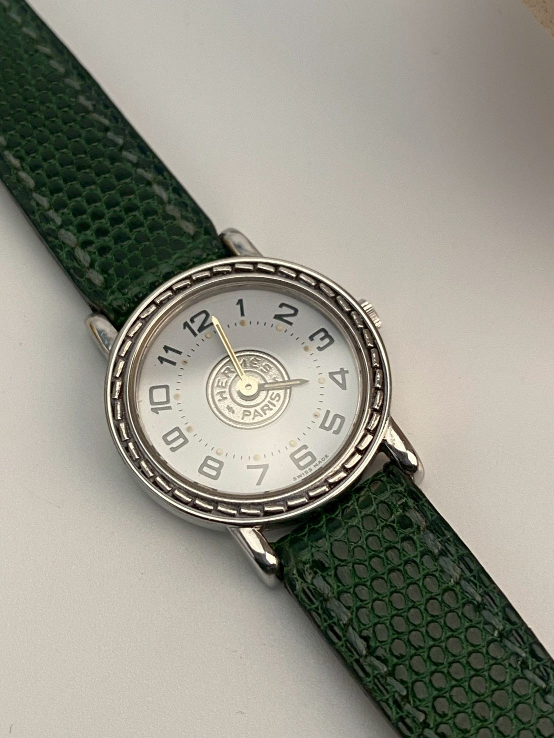 Hermes vintage white dial c.2653