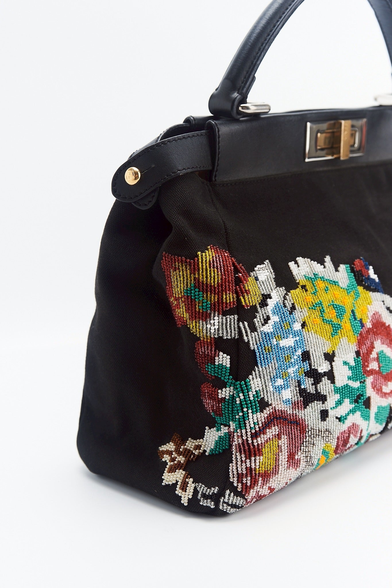 Fendi peekaboo beaded floral