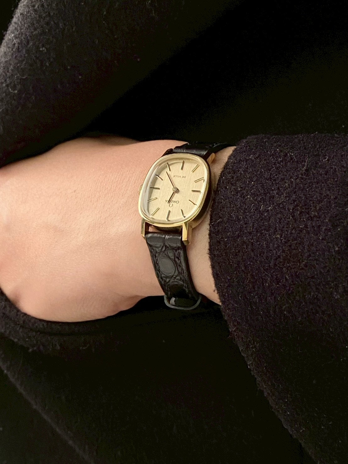 Omega deville gold dial wind up