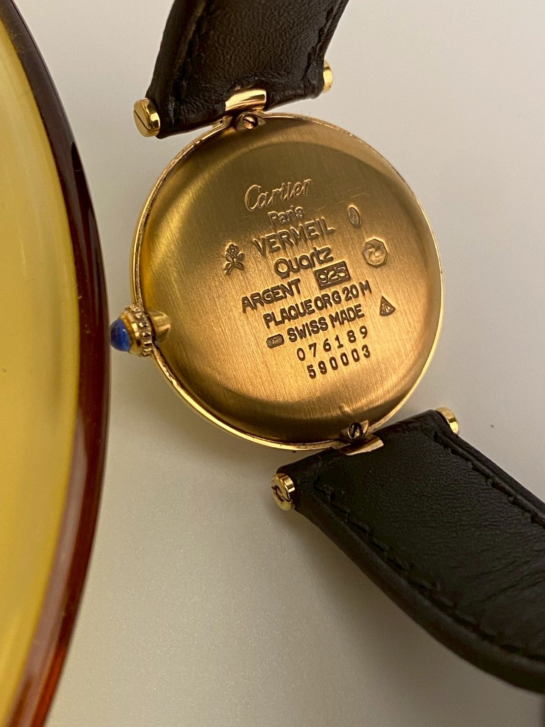 Cartier cilcle cream dial c.0003