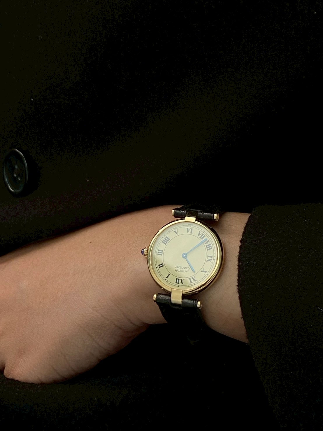 Cartier cilcle cream dial c.0003
