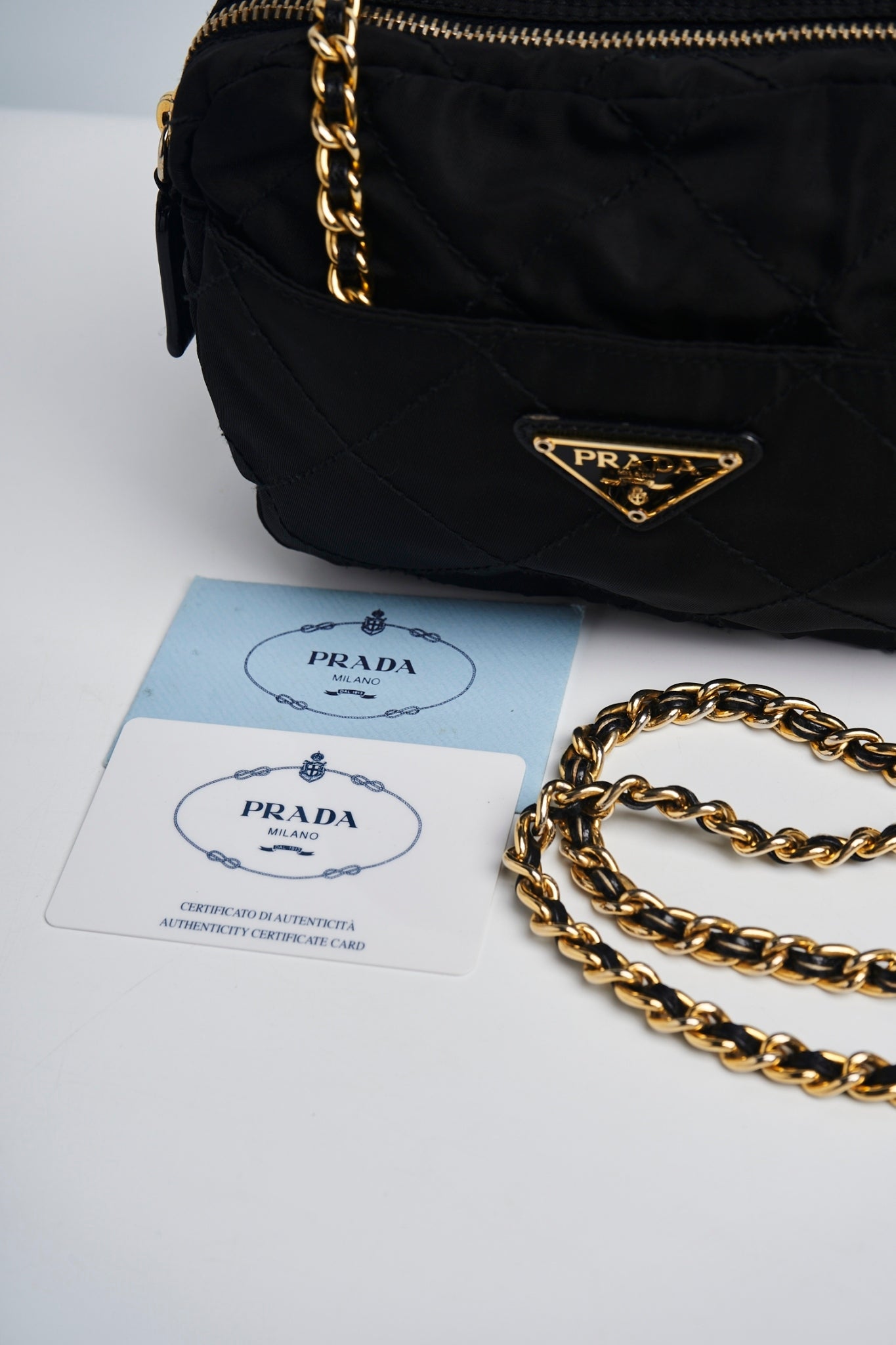 Prada mini chain