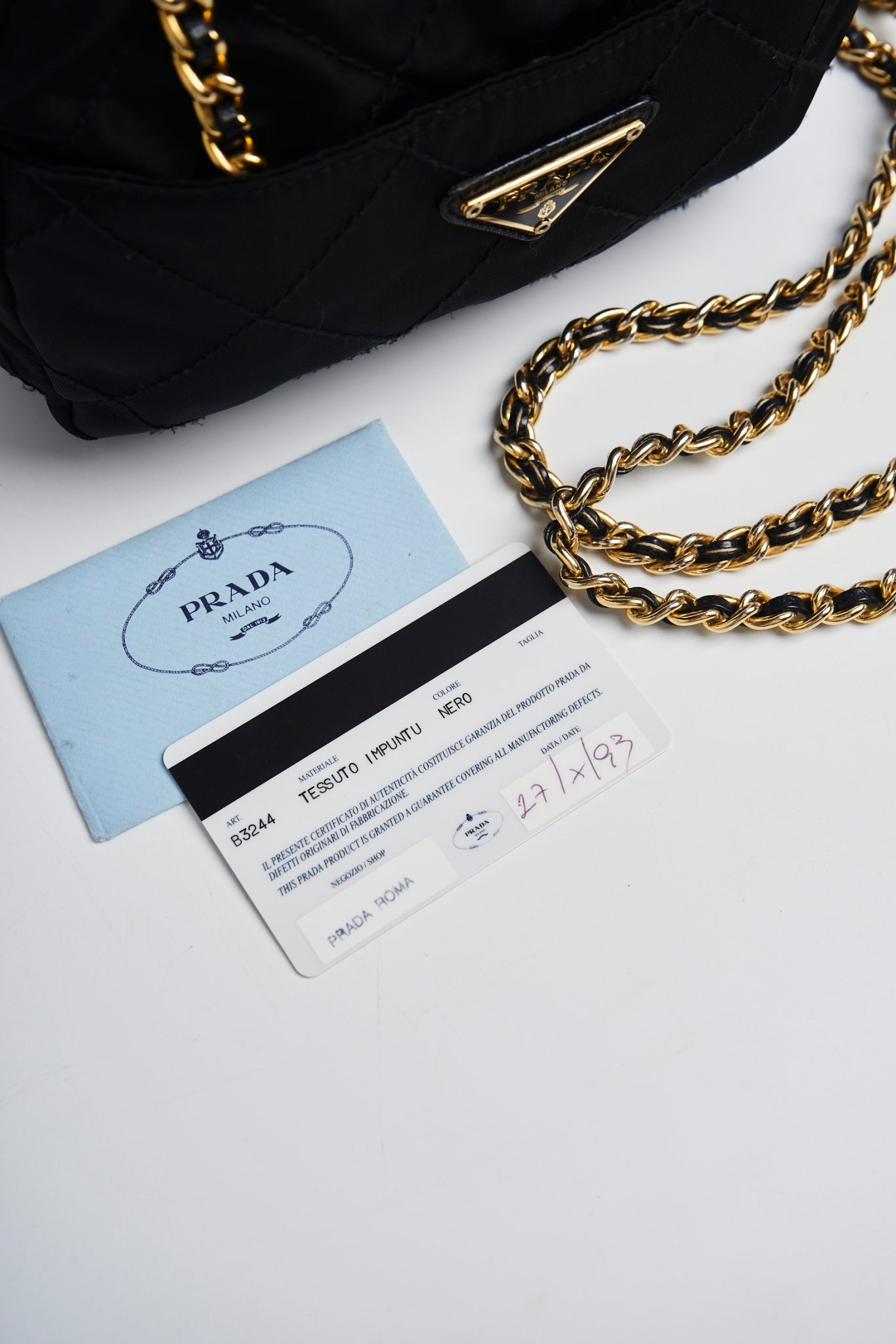 Prada mini chain