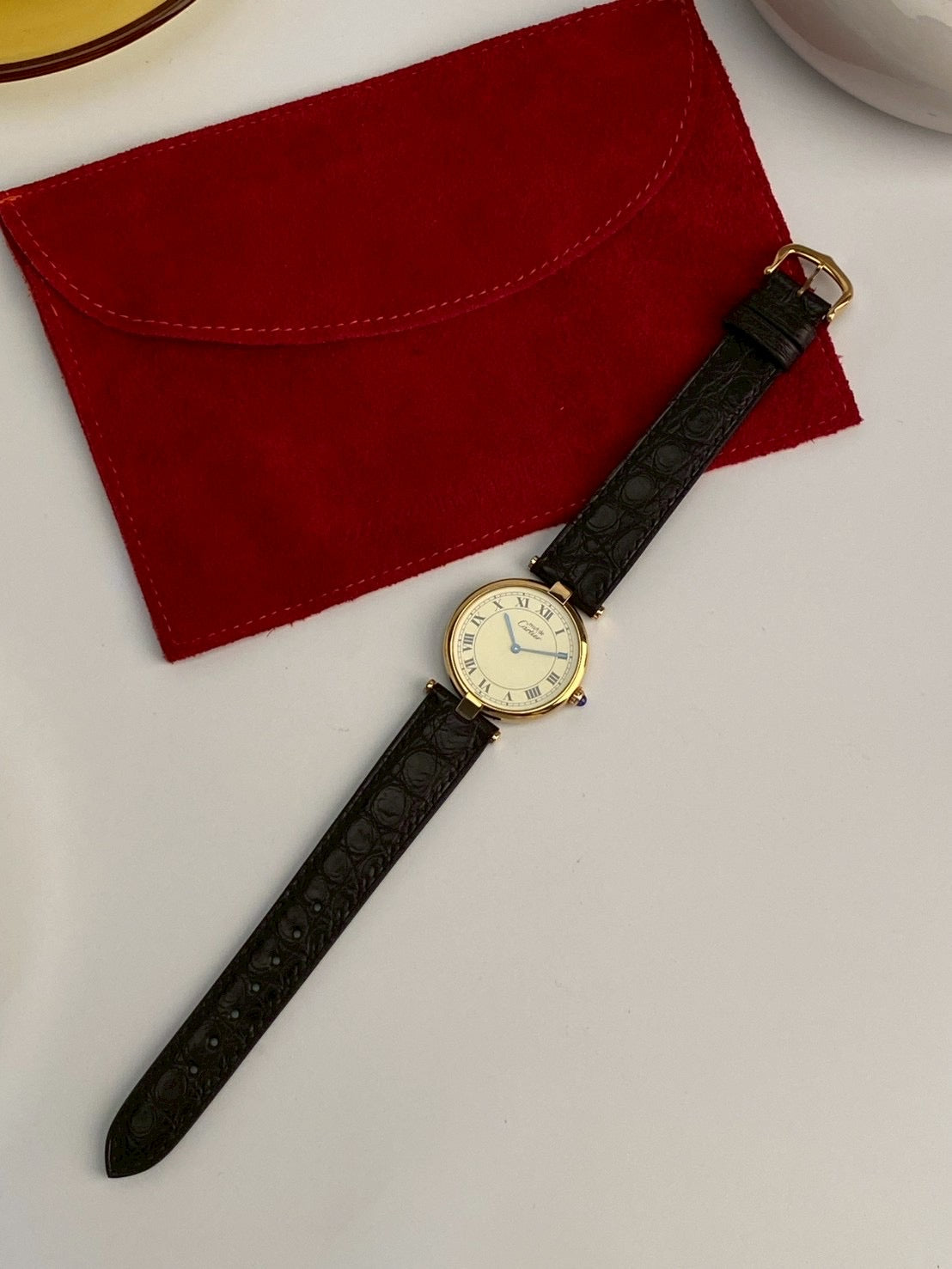 Cartier cilcle cream dial c.0003