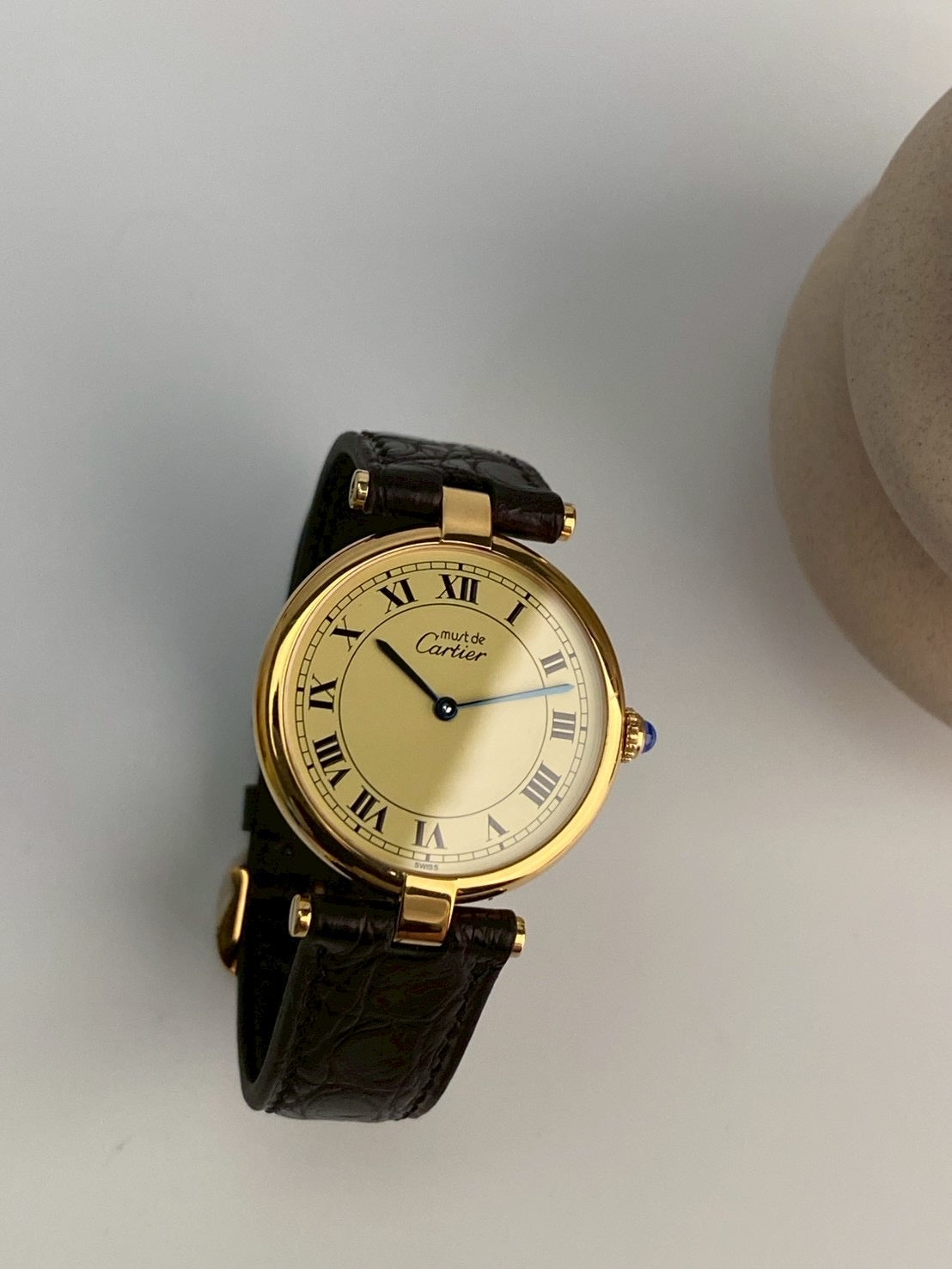 Cartier cilcle cream dial c.0003
