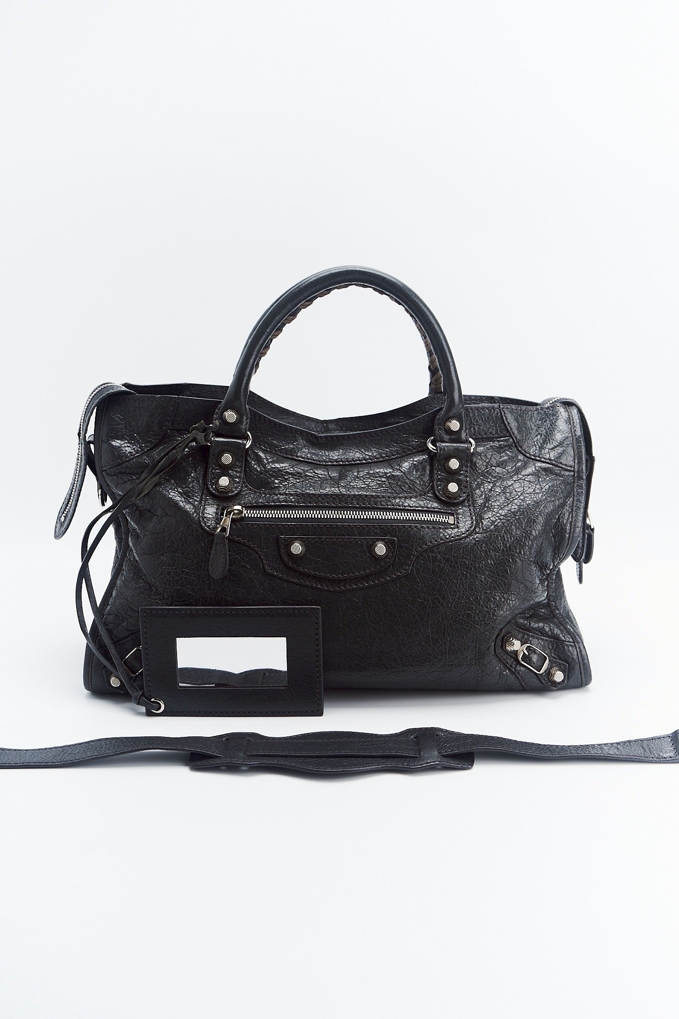 Balenciaga city bag dark gray