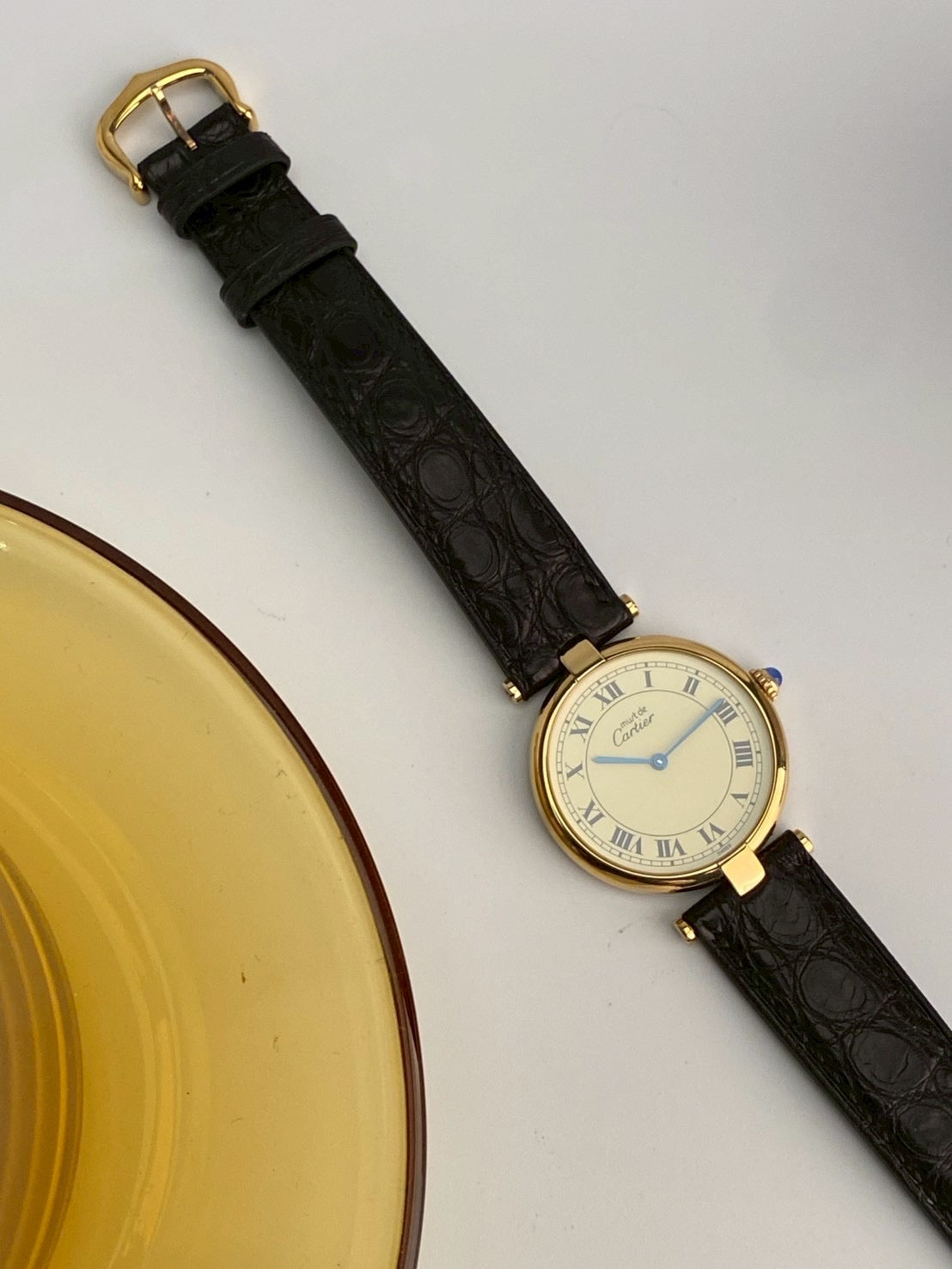 Cartier cilcle cream dial c.0003