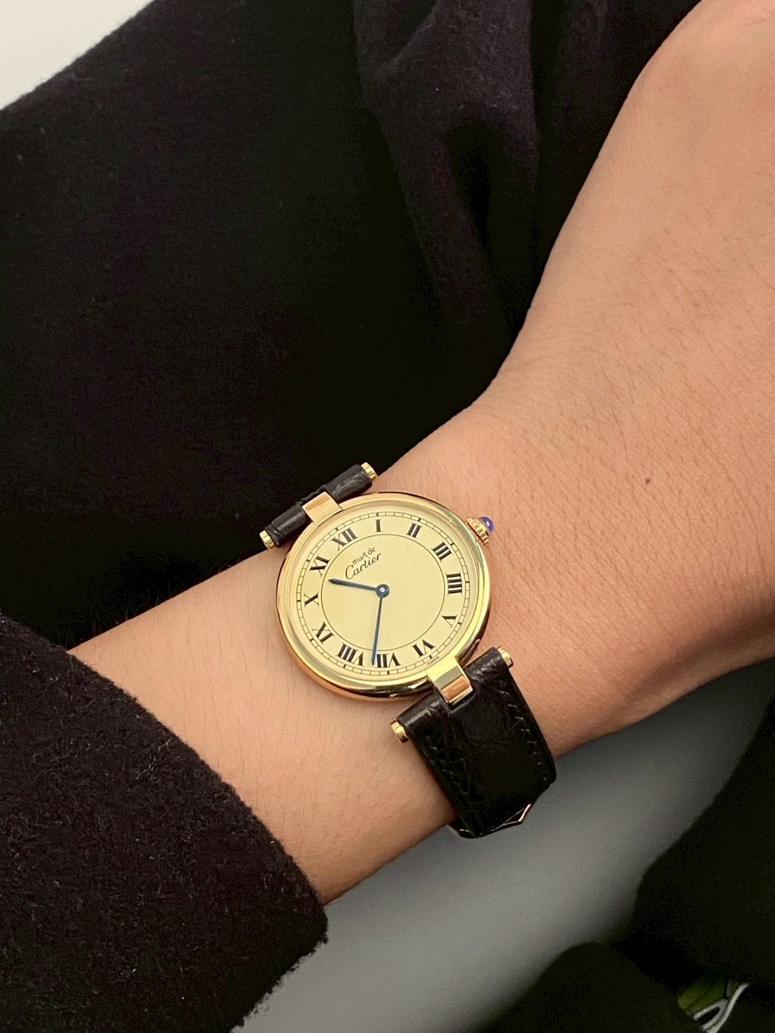 Cartier cilcle cream dial c.0003