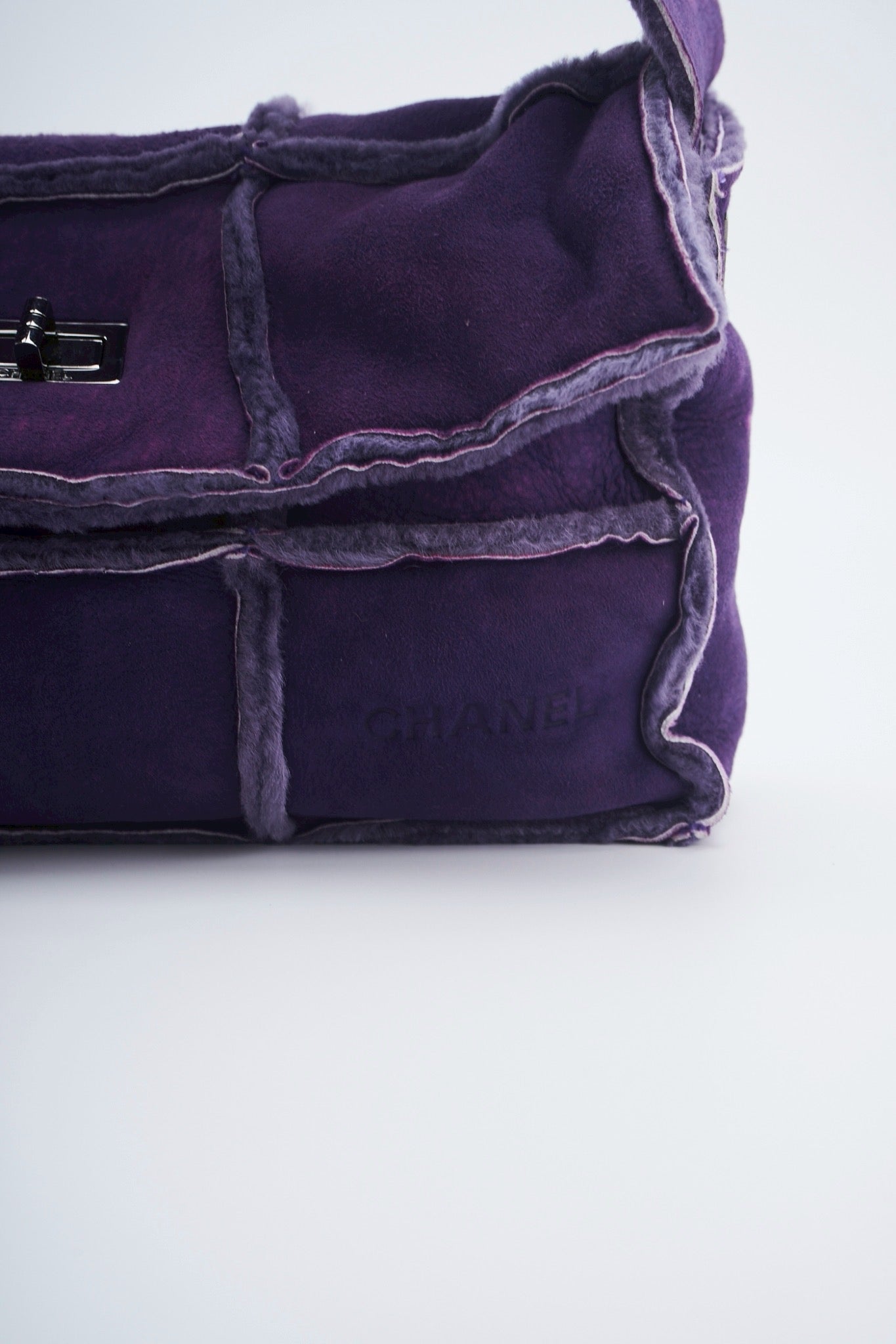 Chanel Mouton shearling suede