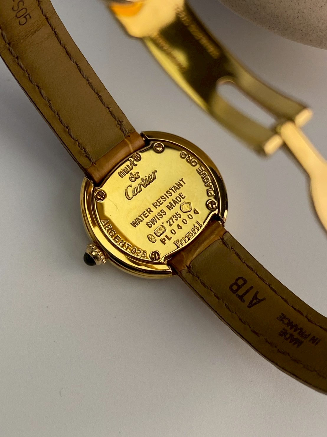 Cartier trinity ring white dial c.4004