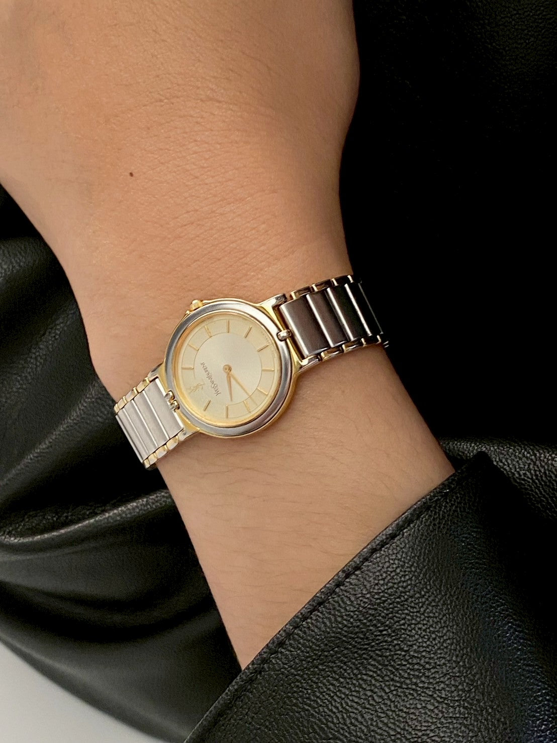 Ysl cream dial twotone c.1306