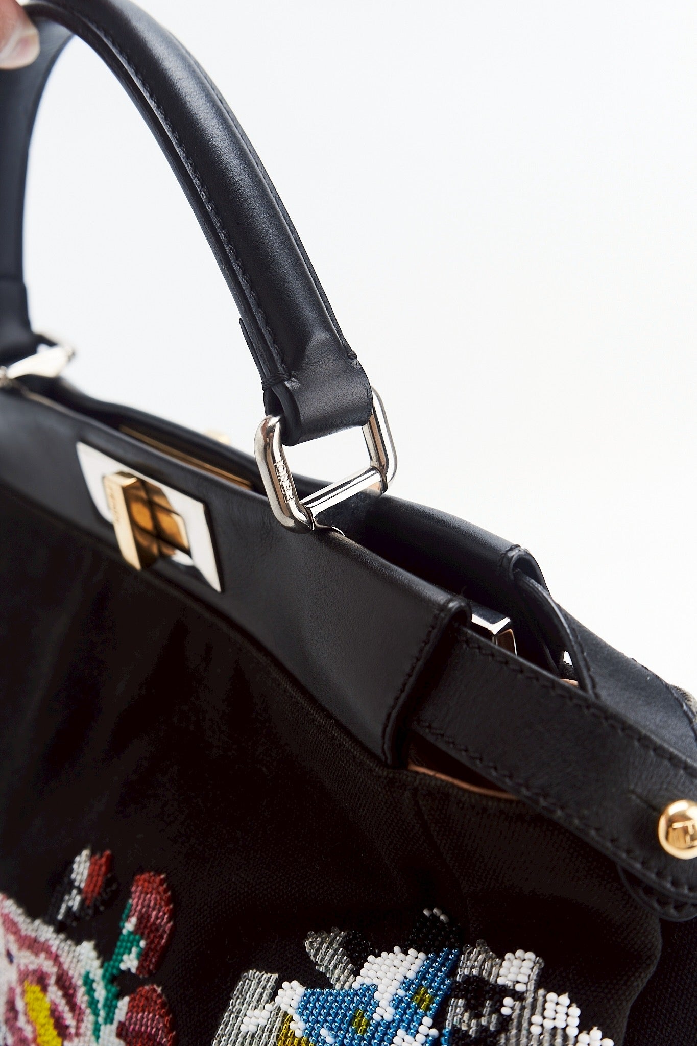 Fendi peekaboo beaded floral