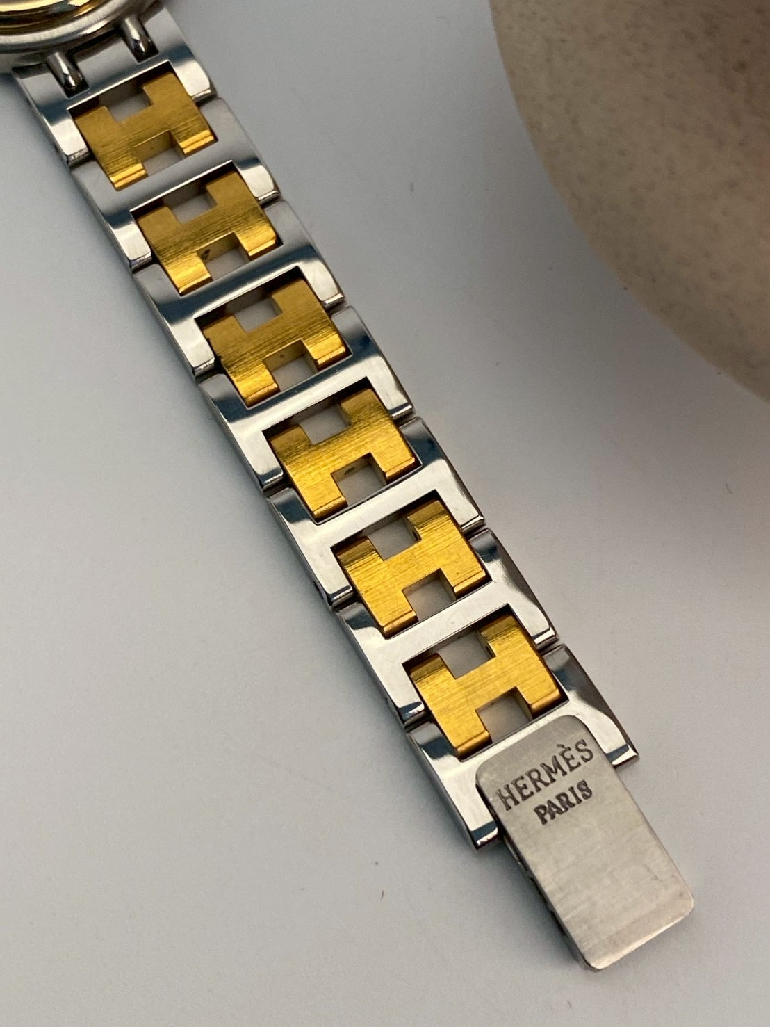 Hermes twotone white dial c.9608