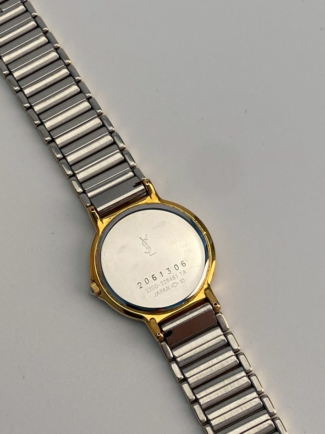 Ysl cream dial twotone c.1306