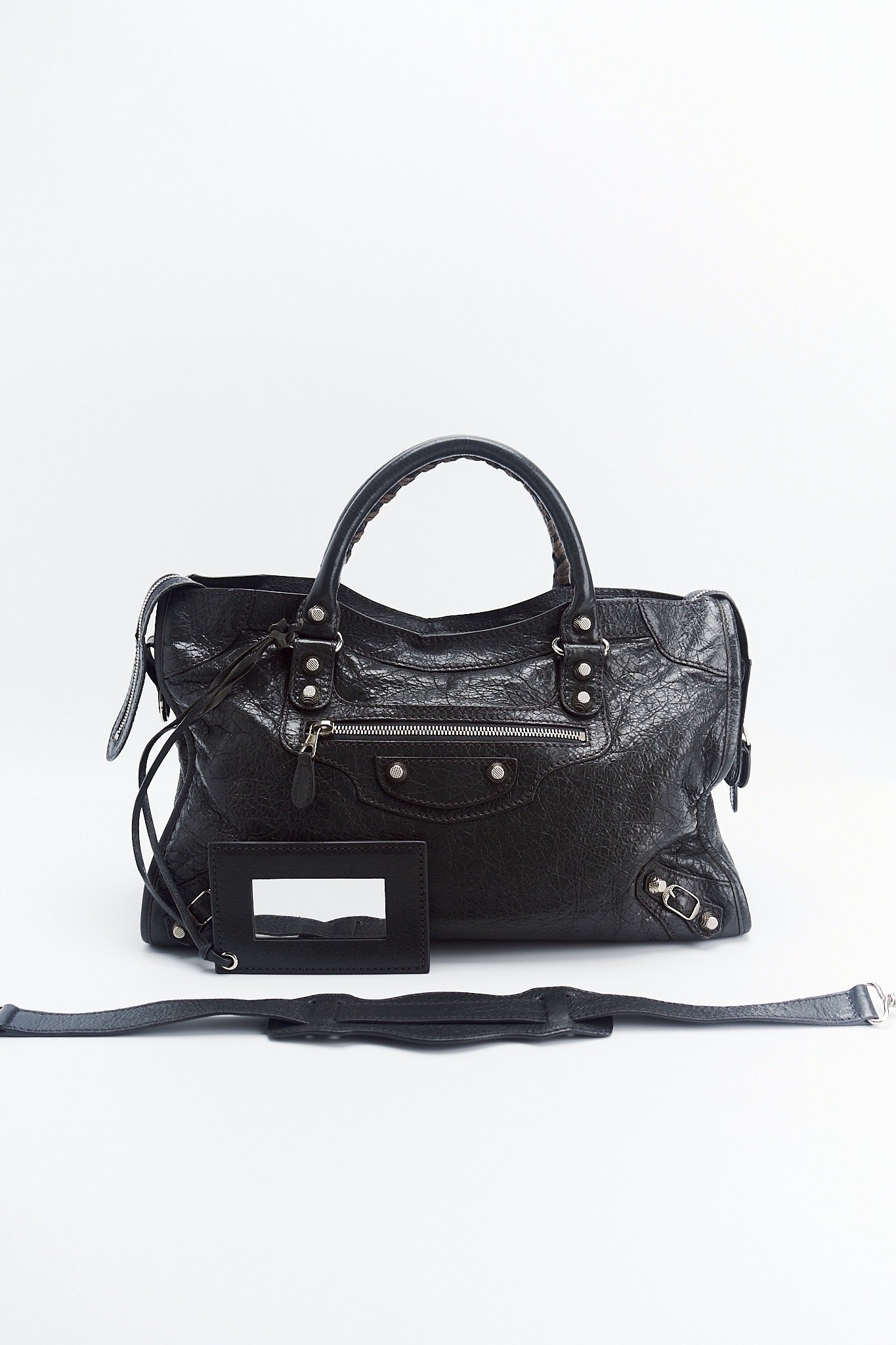 Balenciaga city bag dark gray