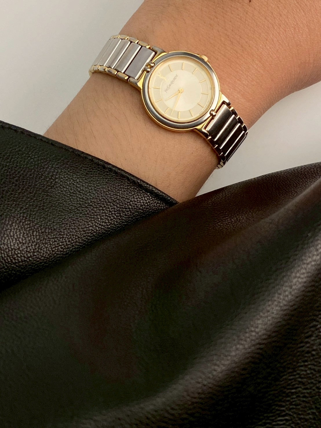 Ysl cream dial twotone c.1306