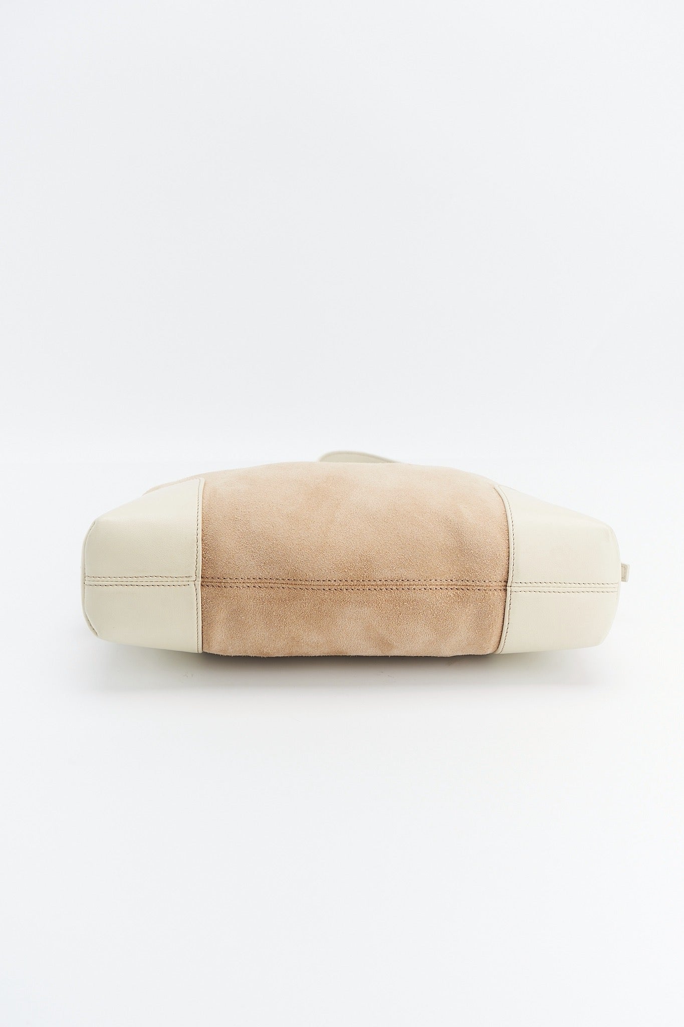 Loewe white suede