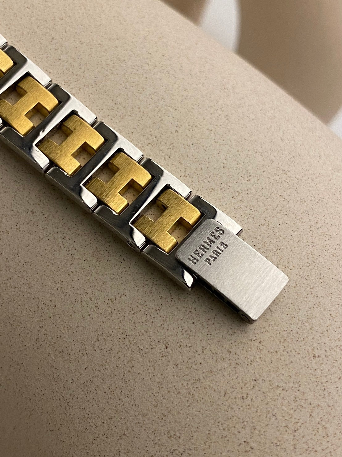 Hermes vintage two tone date lady c.7428