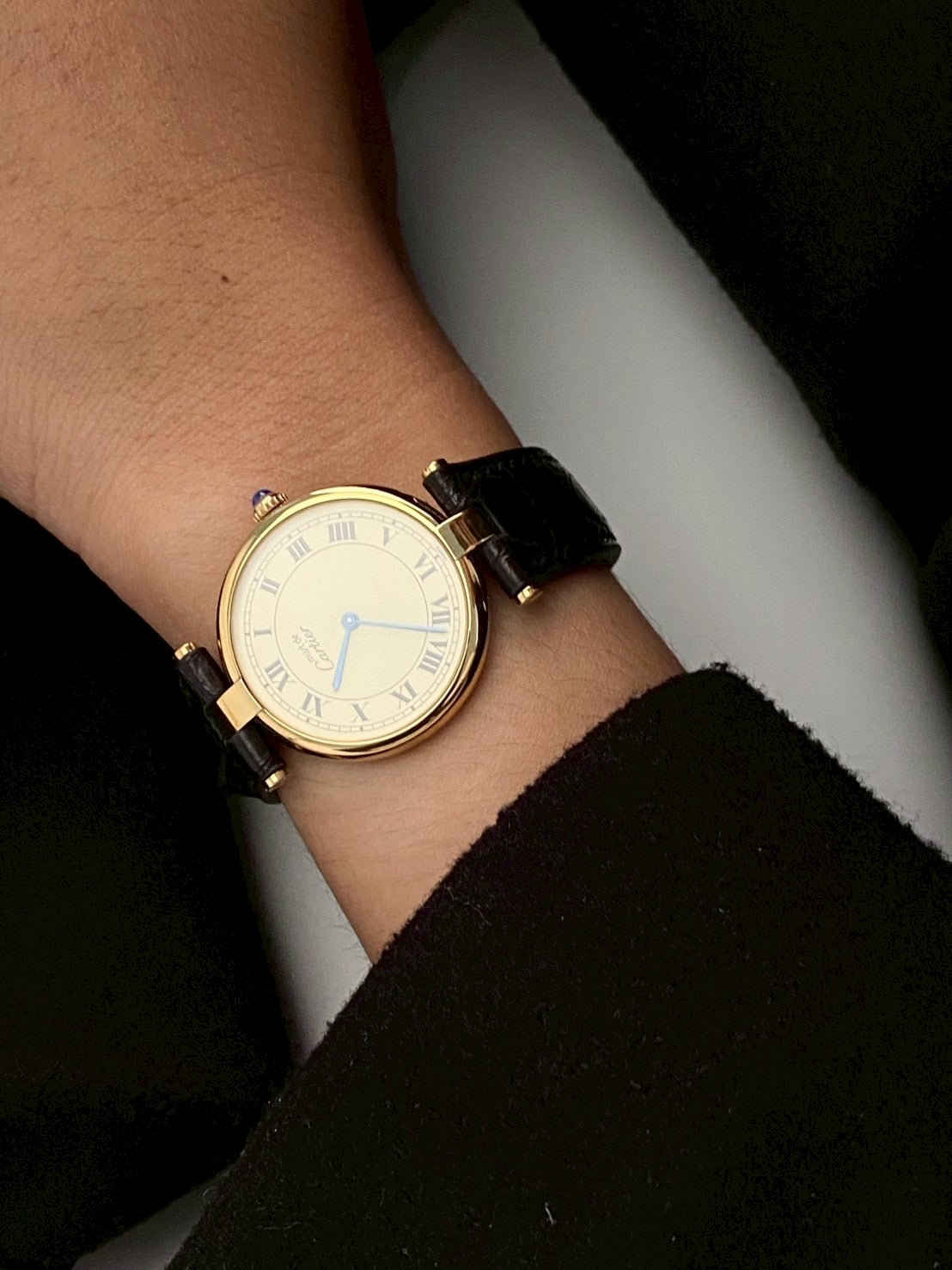 Cartier cilcle cream dial c.0003