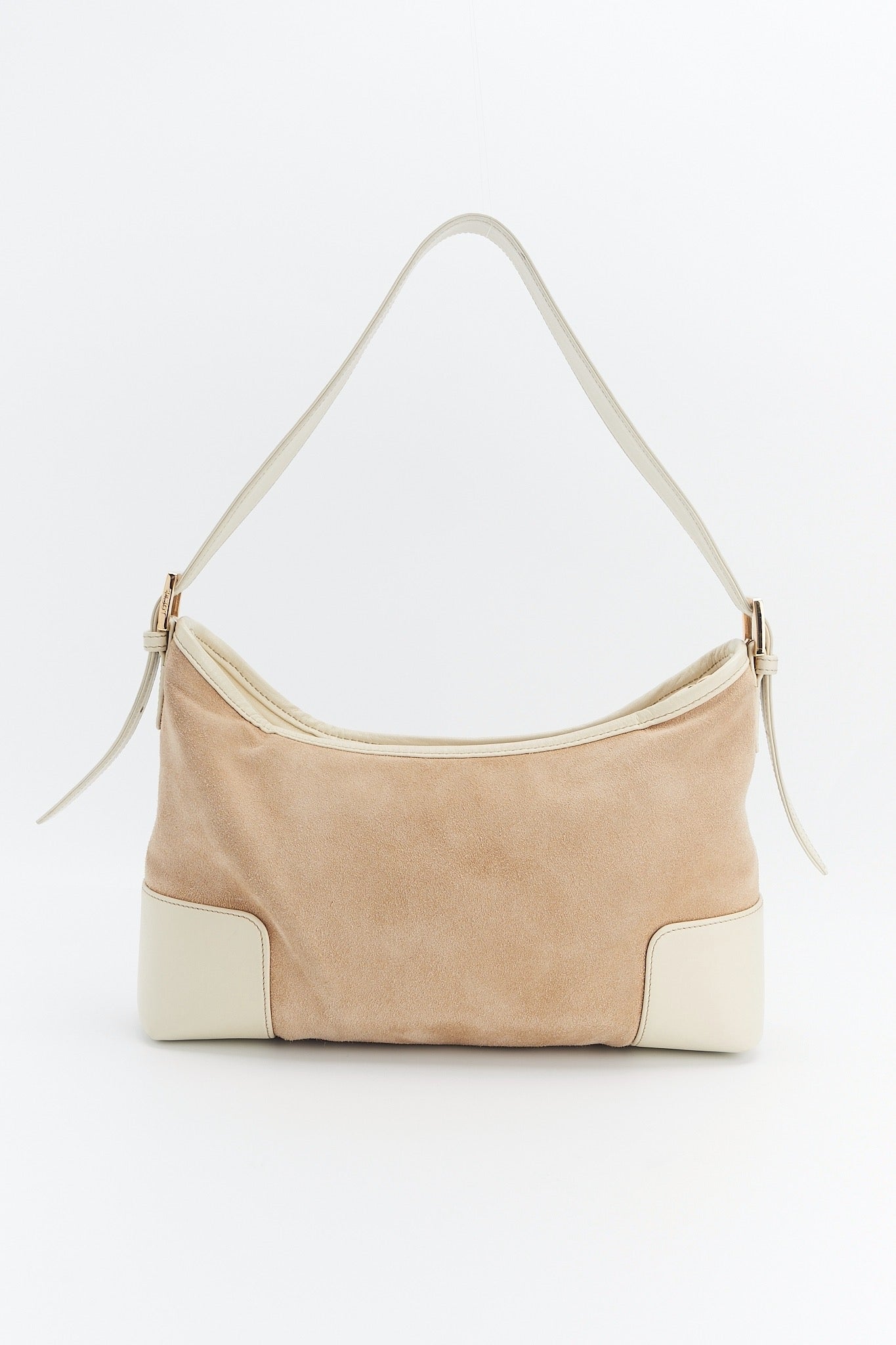 Loewe white suede