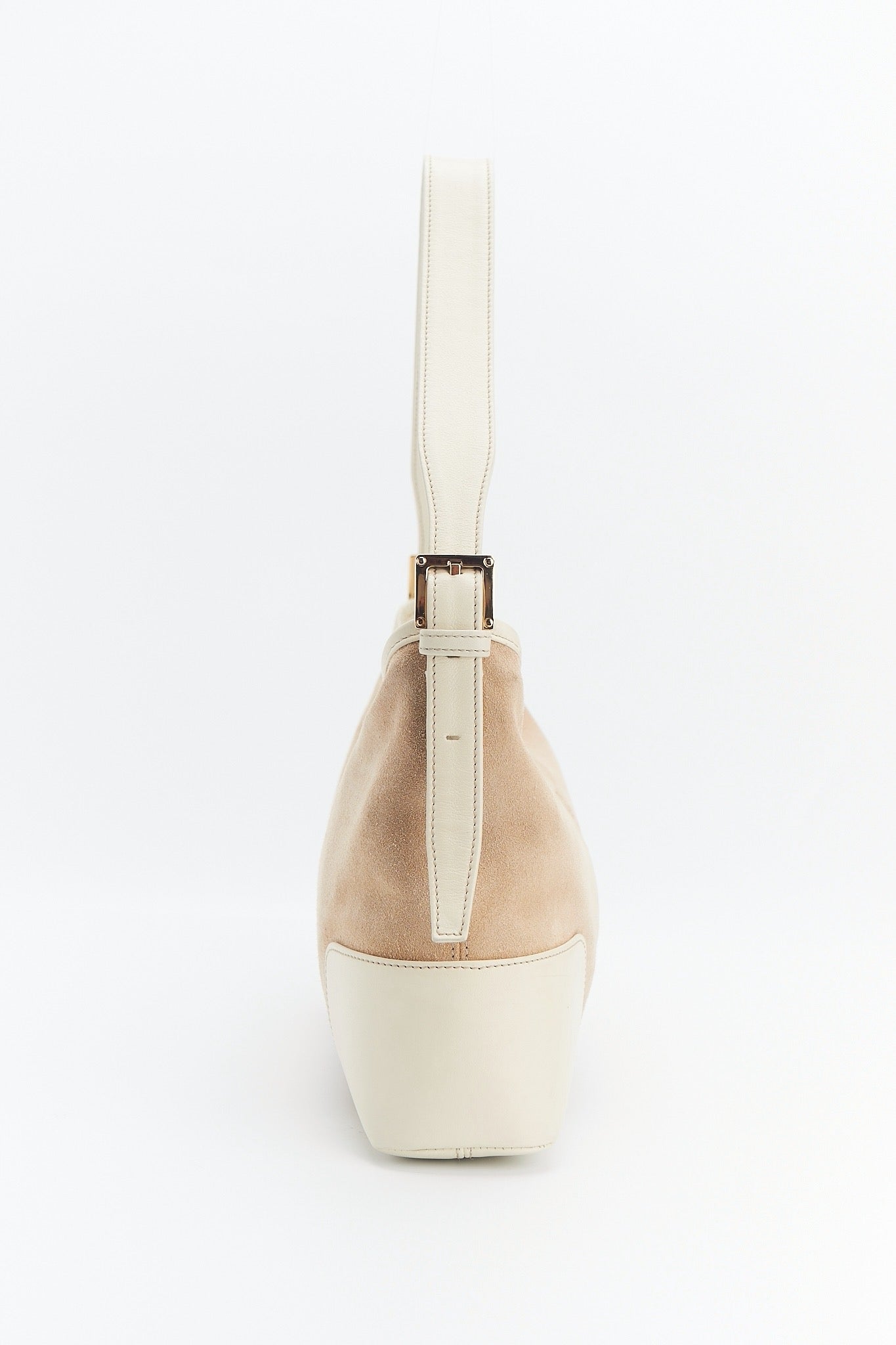 Loewe white suede