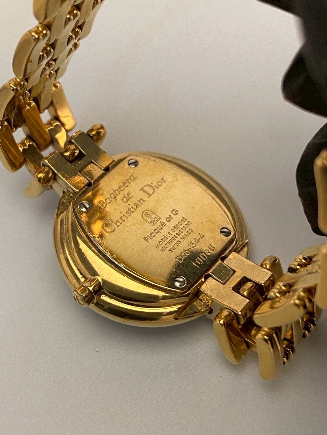 Dior 46-154-4 black dial gold