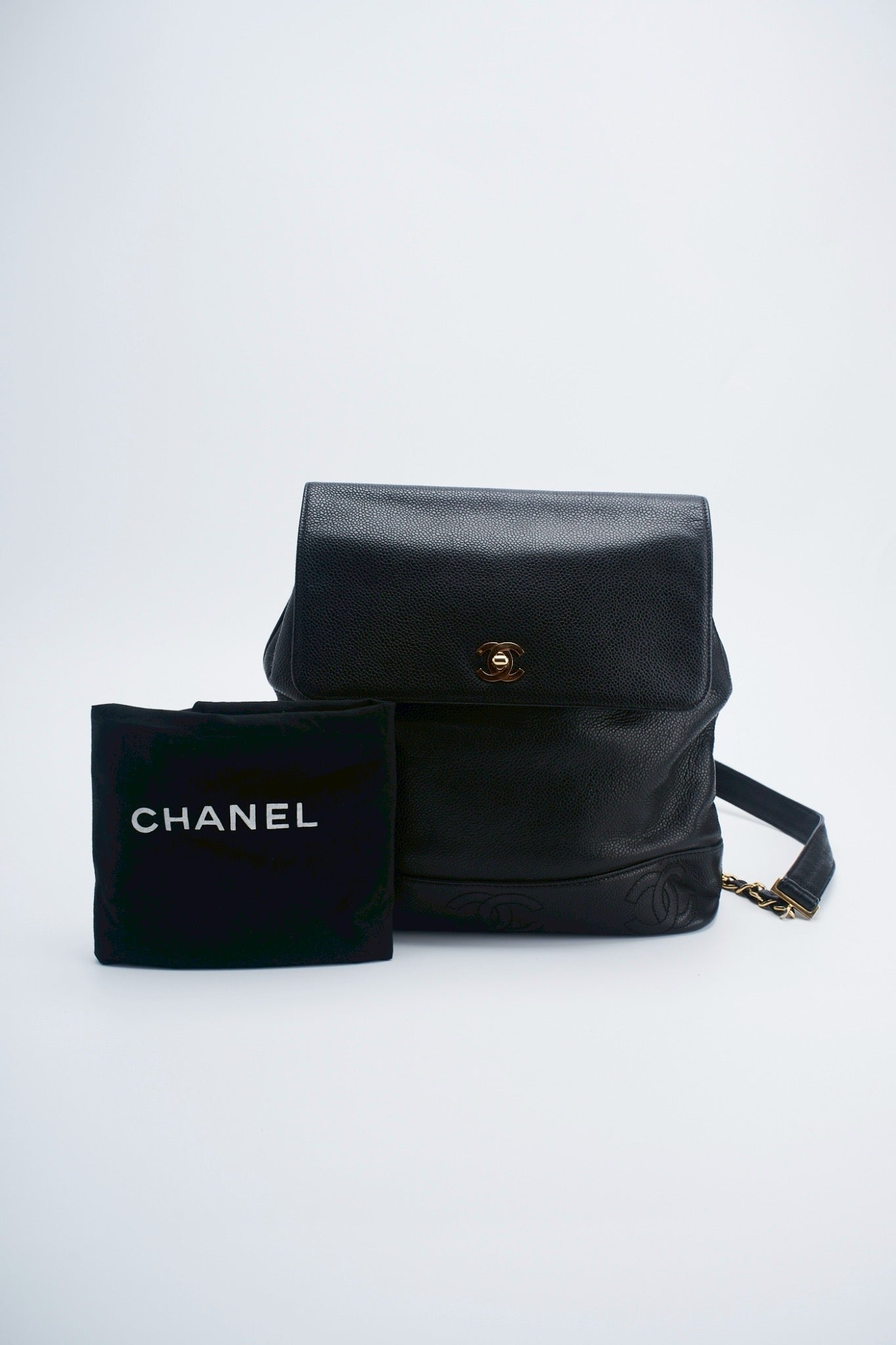 Chanel caviar backpack