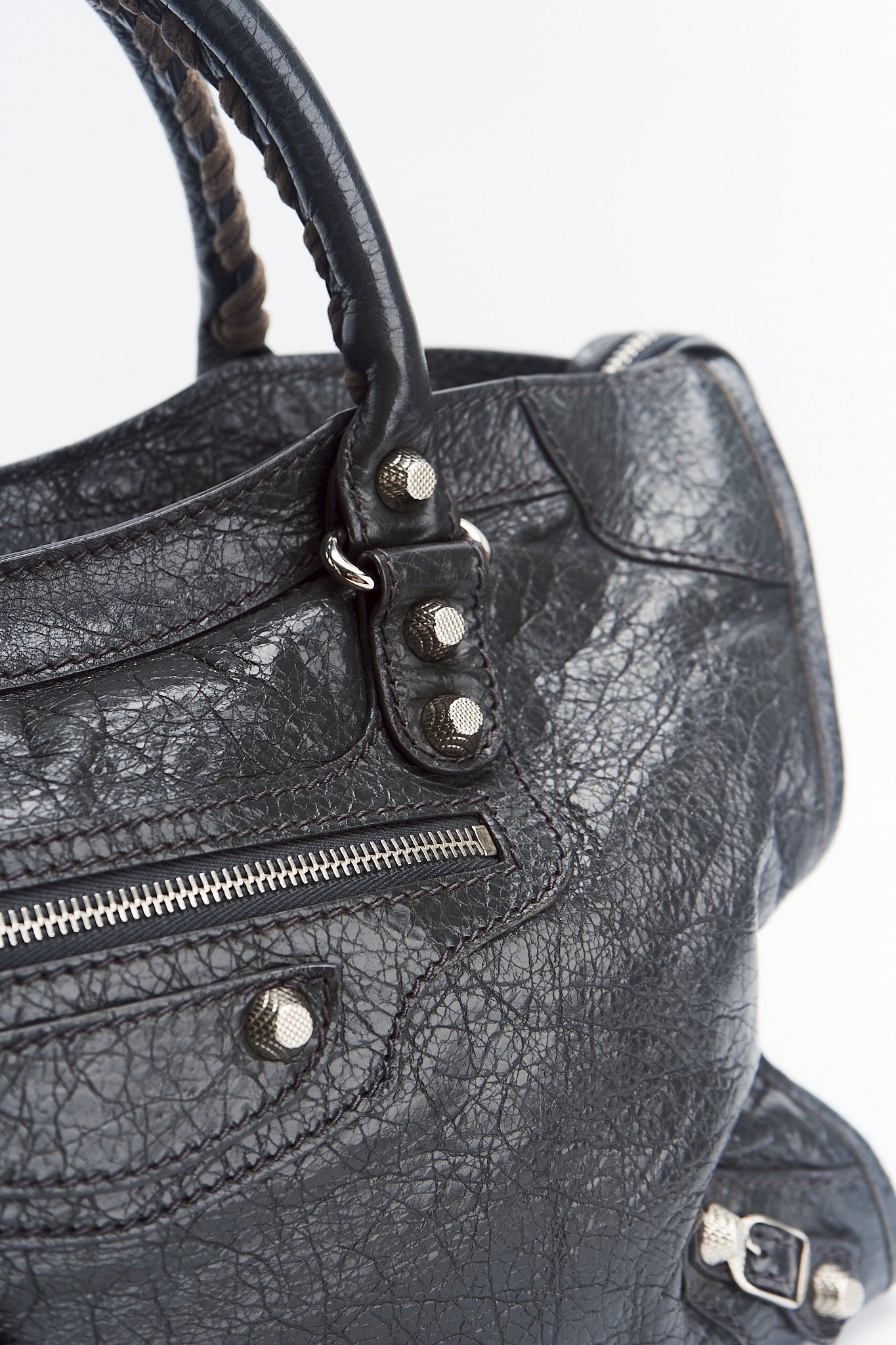 Balenciaga city bag dark gray