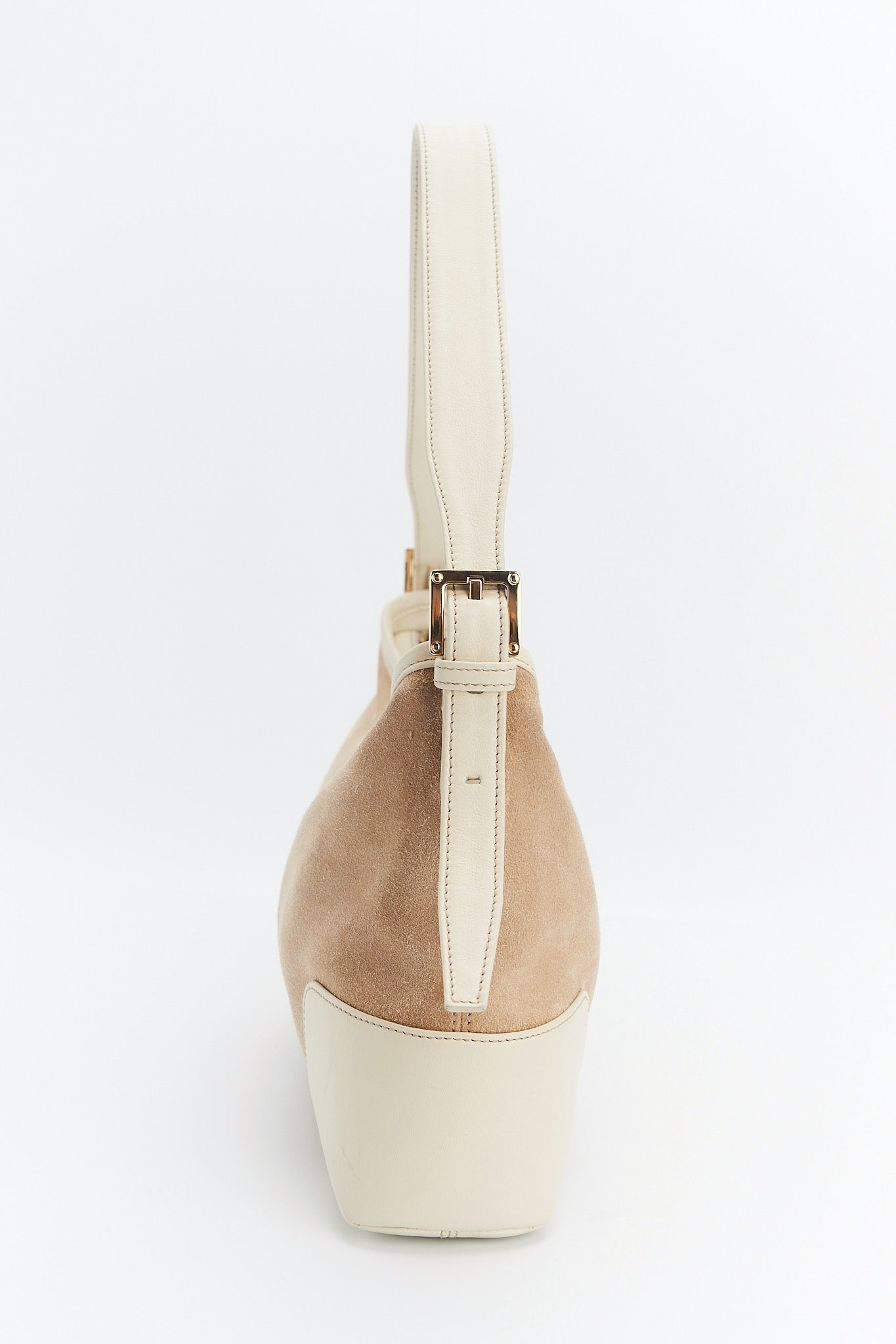 Loewe white suede