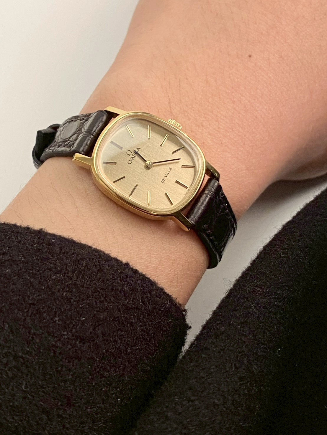 Omega deville gold dial wind up