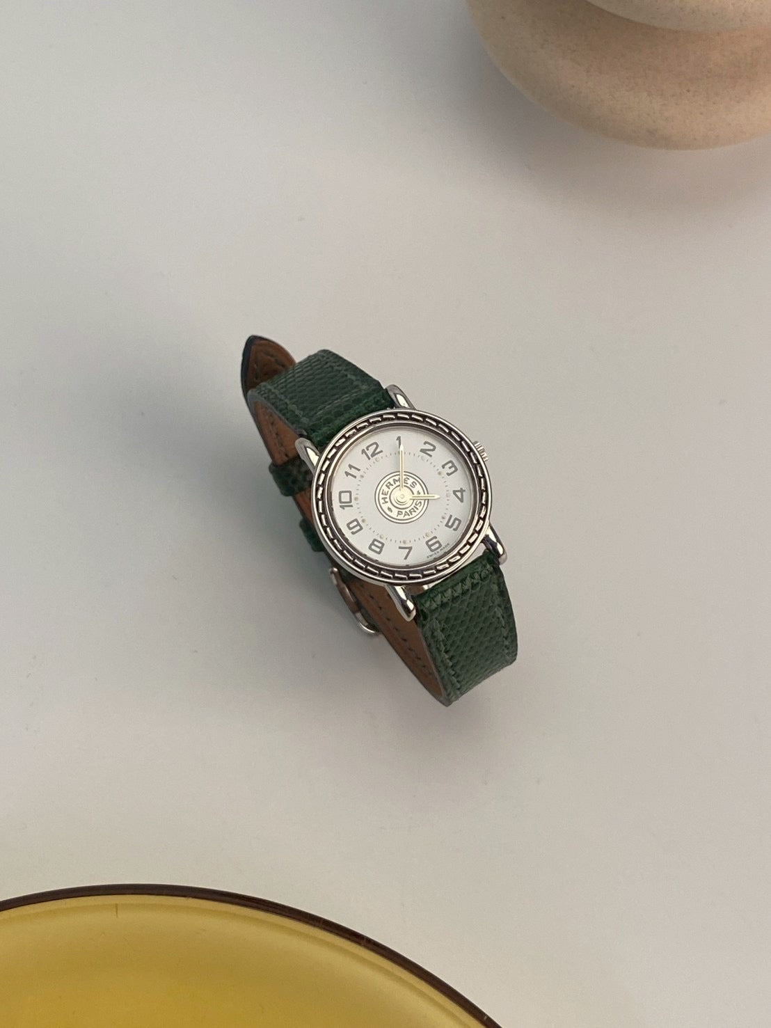 Hermes vintage white dial c.2653