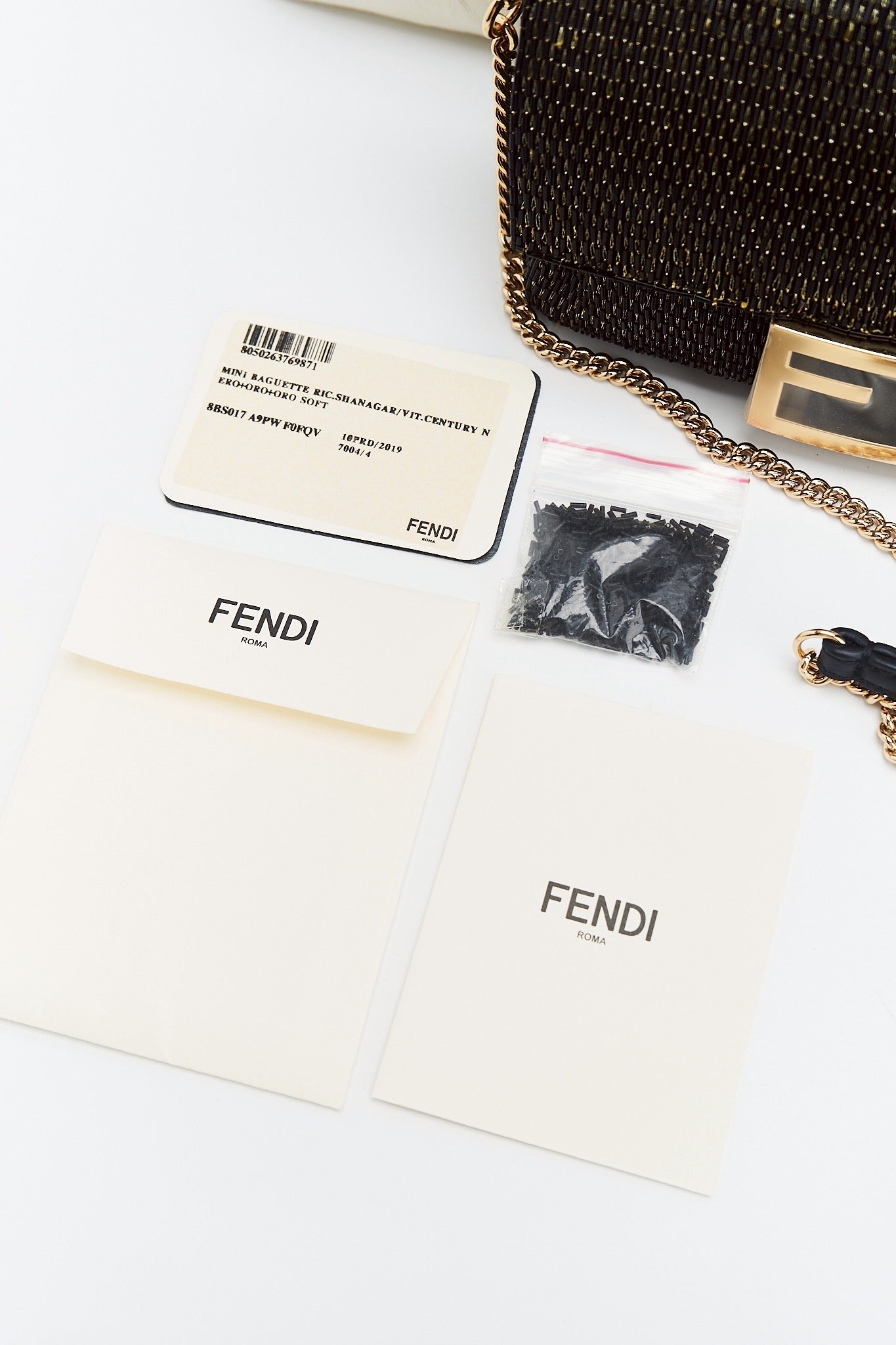 Fendi mini baguette bag