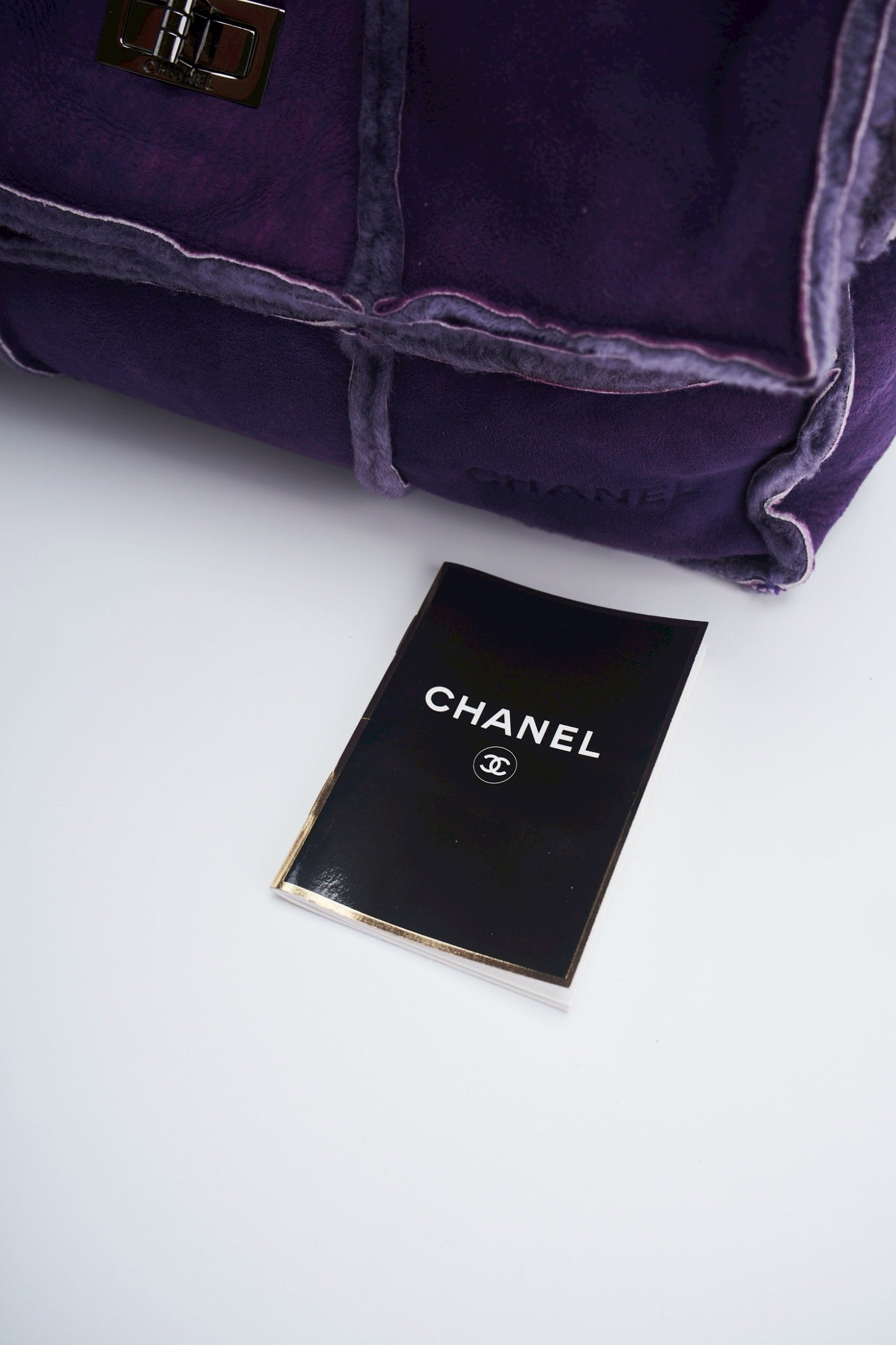 Chanel Mouton shearling suede