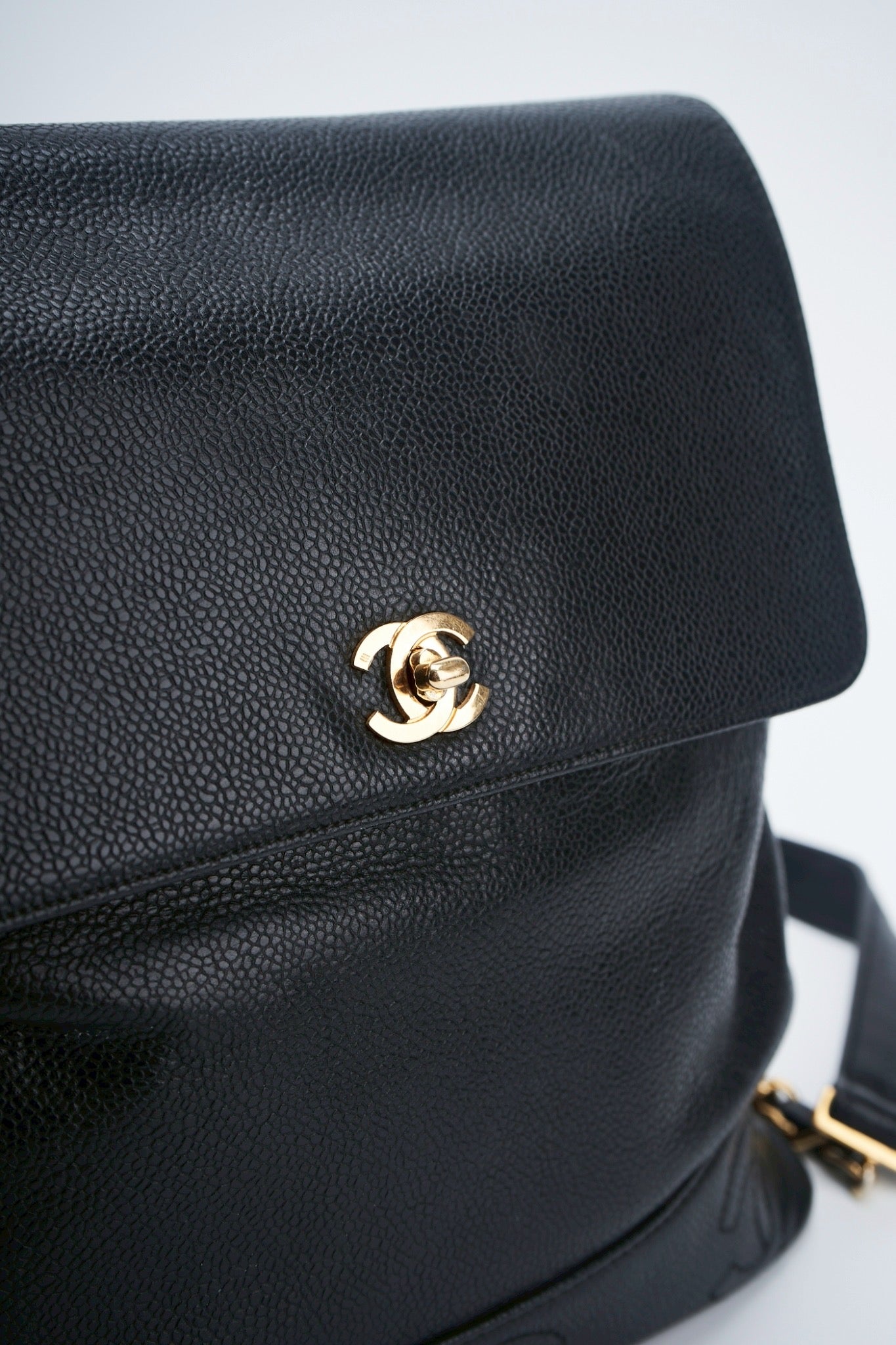 Chanel caviar backpack