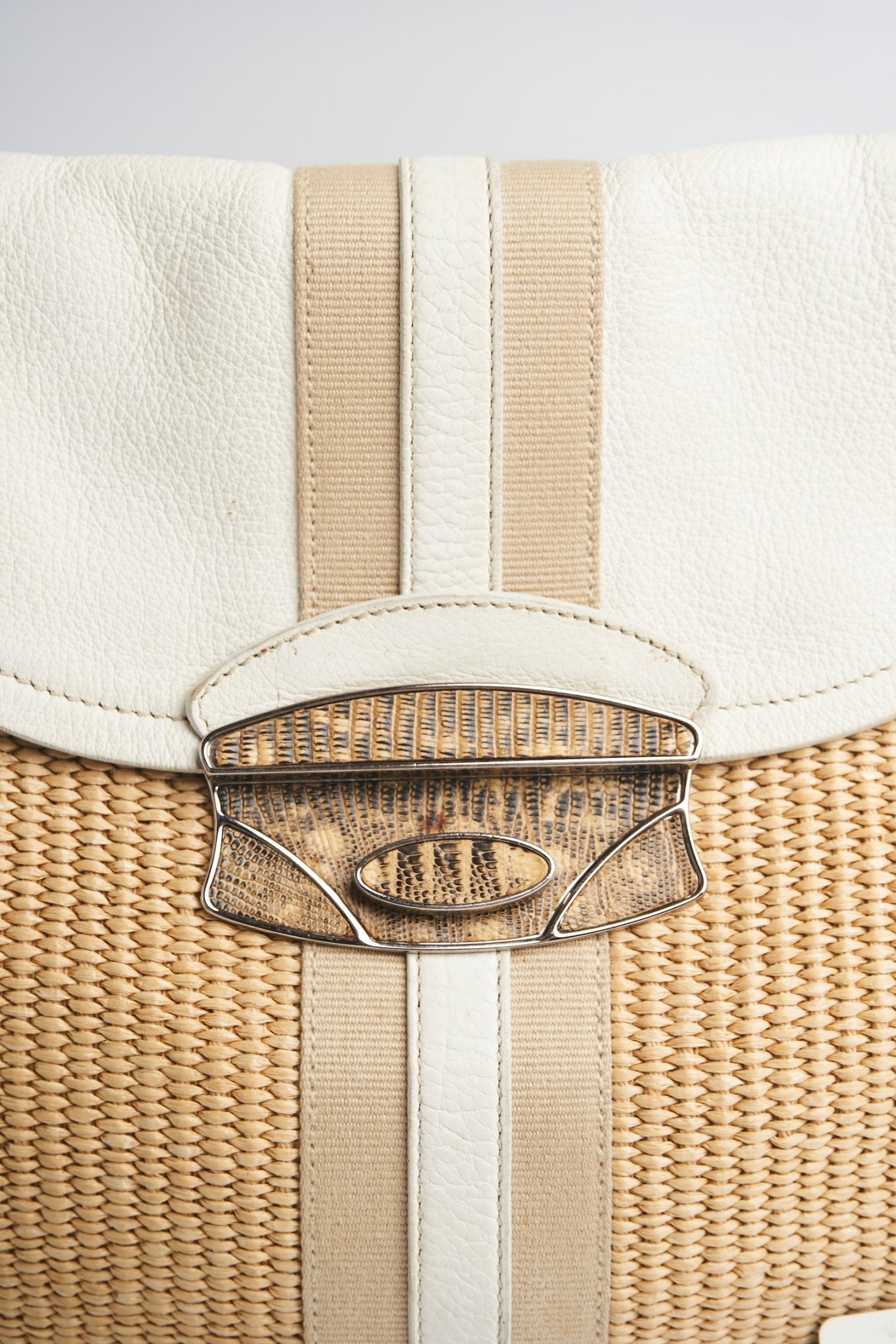 Prada raffia shoulder bag
