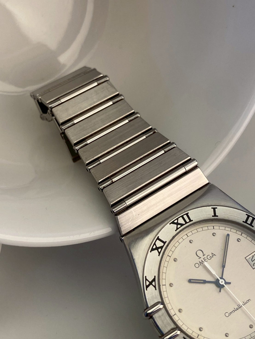 Omega  constellation stainless steel gray dial