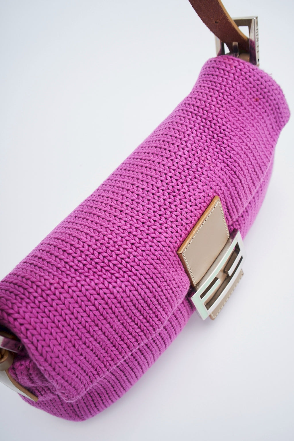 Fendi baguette knit bag