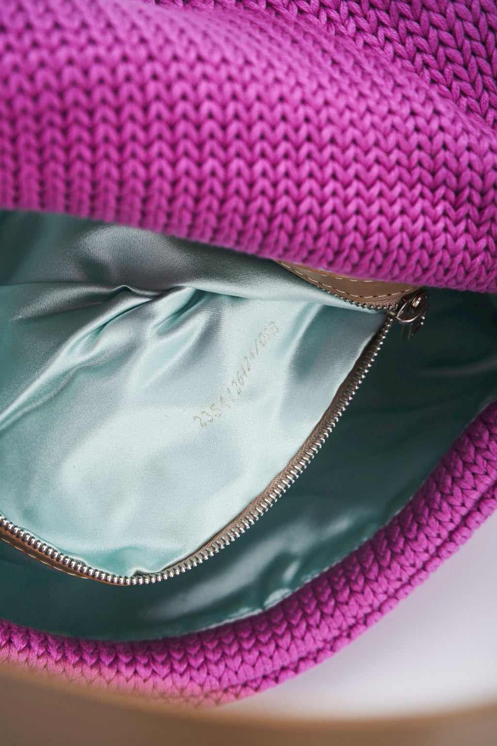 Fendi baguette knit bag