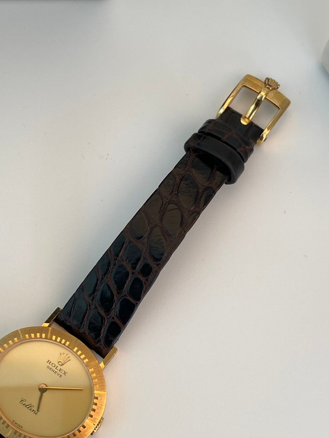 Rolex K18 YG cellini gold dial c.8675