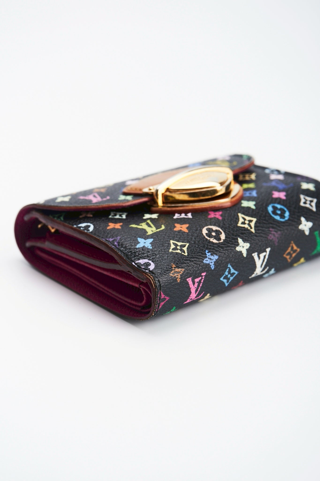 Louis vuitton multicolor black wallet