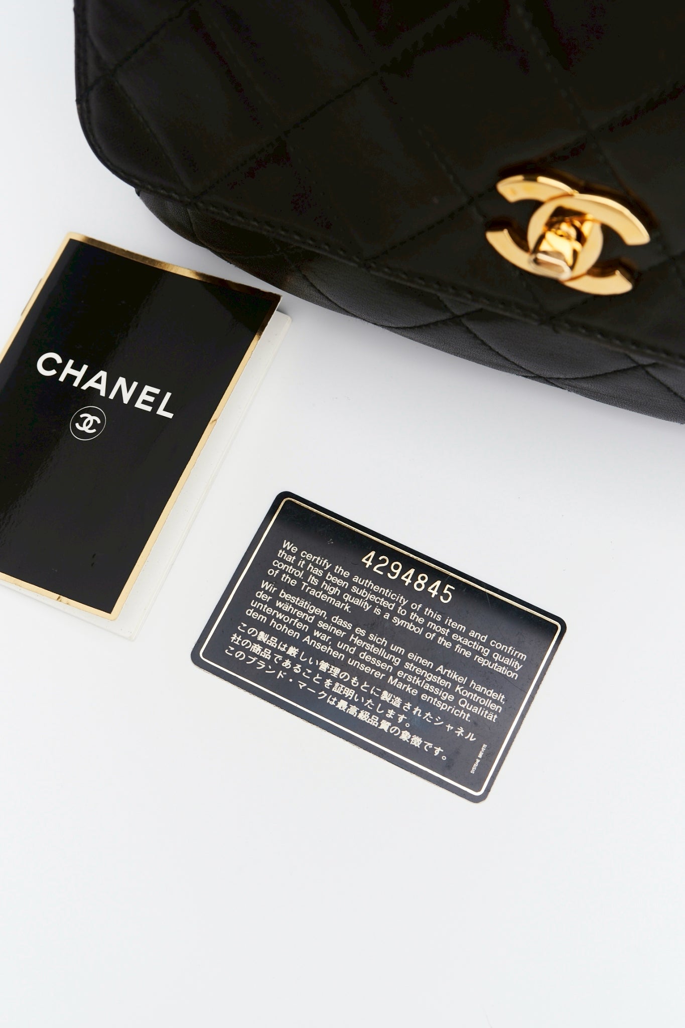 Chanel lambskin backpack