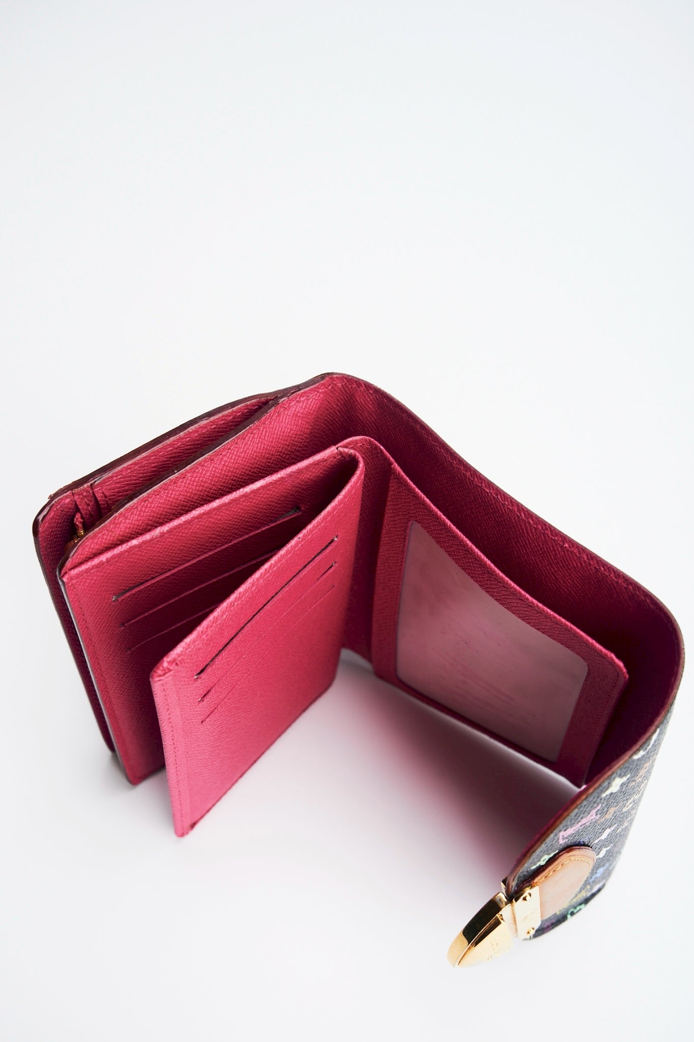 Louis vuitton multicolor black wallet