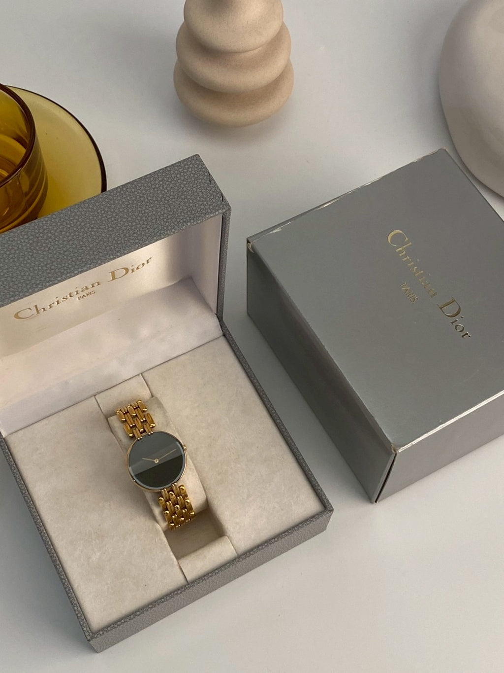 Dior 46-154-4 black dial gold