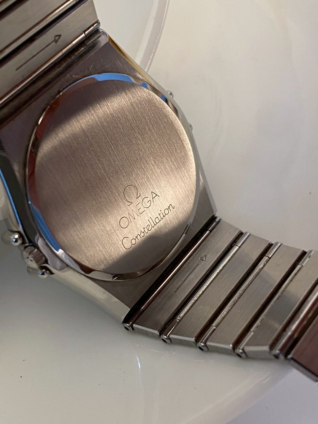 Omega  constellation stainless steel gray dial