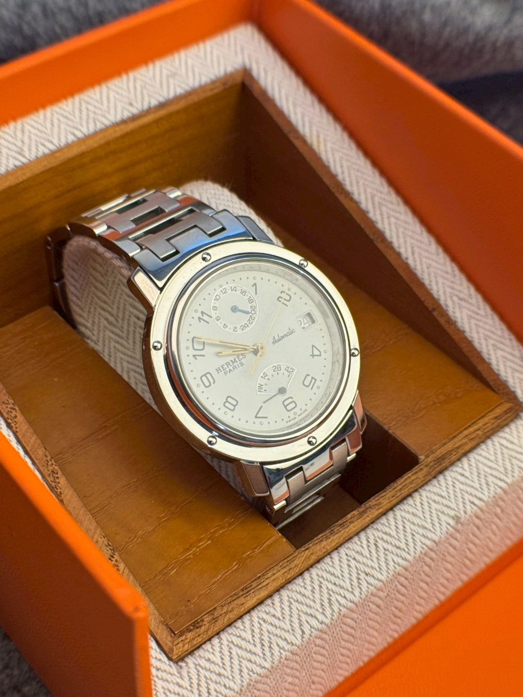 Hermes clipper chronograph c.6093